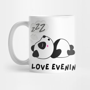 Funny panda I love evening Mug